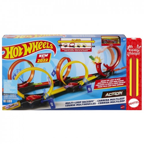 Λαμπάδα Hot Wheels Πίστα Κόντρες Πολλαπλά Λουπ (HDR83-L)