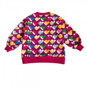 Agatha Ruiz De La Prada Μπλούζα Φούτερ Hearts Allover (PVSWS.0166)