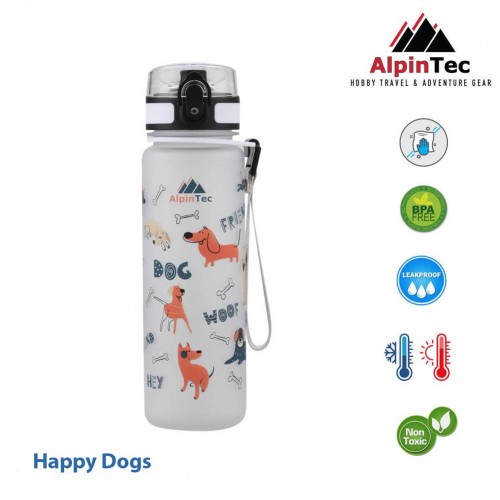 Παγούρι Alpin Mood 500ml Happy Dogs (F-500WT-HD)