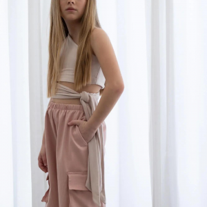 Alice Fashion Παντελόνι Cargo Ροζ (S24-A16011)