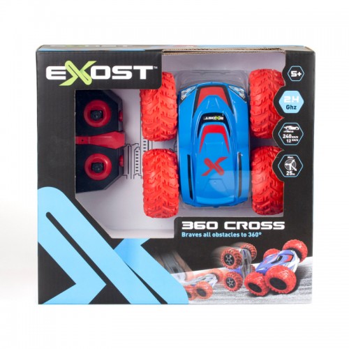Exost 360 Cross Τηλεκατευθυνόμενο Αυτοκίνητο Κόκκινο (7530-20258)