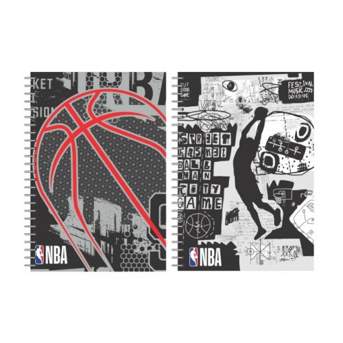 BMU Τετράδιο 17x25 Σπιράλ 2 Θεμ. 70φ NBA Red Ball-Street (338-96402)