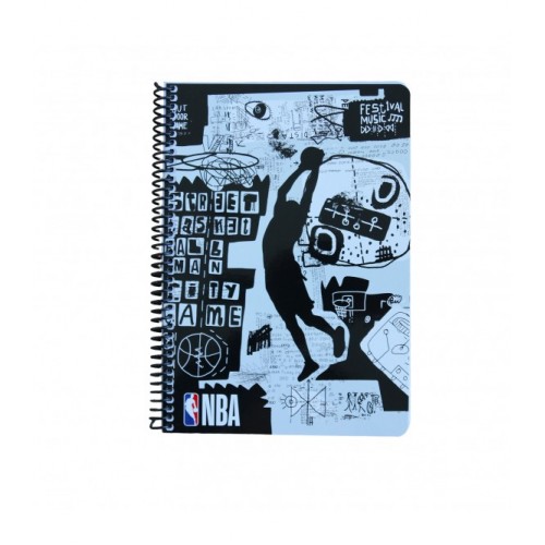 BMU Τετράδιο 17x25 Σπιράλ 2 Θεμ. 70φ NBA Red Ball-Street (338-96402)