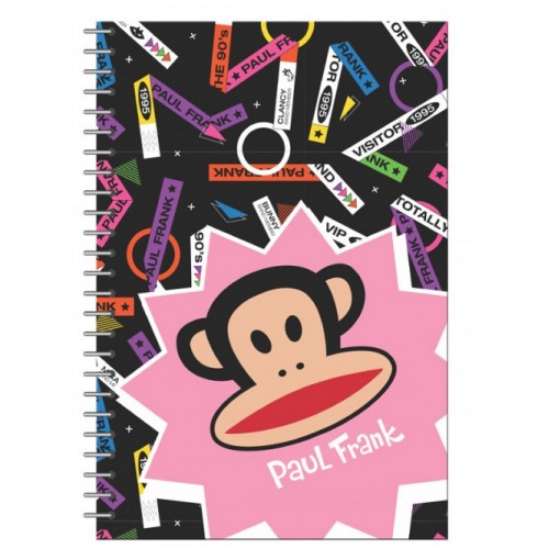 BMU Τετράδιο 17x25 Σπιράλ 2 Θεμ. 70φ Paul Frank Patte (346-74402)