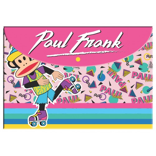 BMU Φάκελος με Κουμπί Α4 Paul Frank Retro (346-75580)