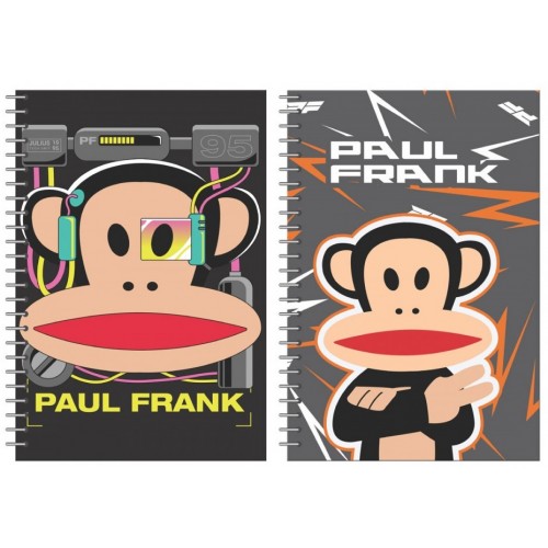 BMU Τετράδιο 17x25 Σπιράλ 2 Θεμ. 70φ Paul Frank Sport (346-76402)