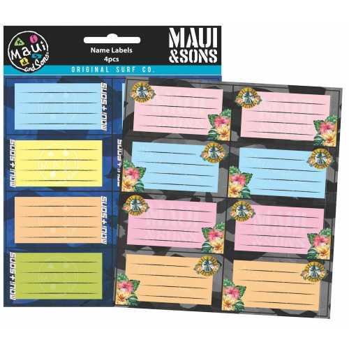 BMU Ετικέτες Maui & Sons 4τεμ (778-57146)