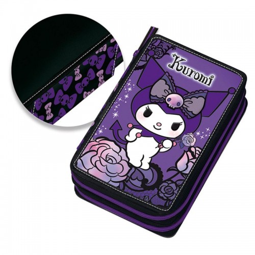 Kuromi Κασετίνα Διπλή Γεμάτη Purple (252333)