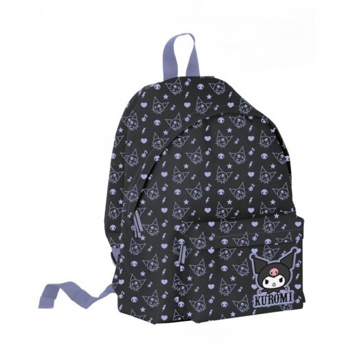 Σακίδιο Στρογγυλό Kuromi Pattern Black (252235)