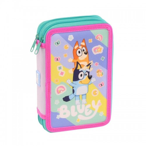 Κασετίνα Διπλή Γεμάτη  Bluey Stickers Rain (250331)