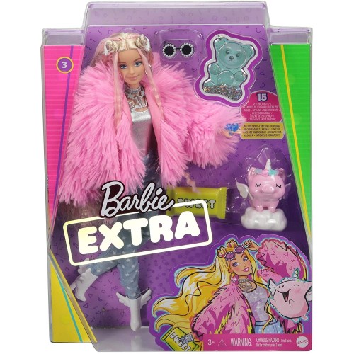 Barbie Extra Fluffy Pink Jacket (GRN28)