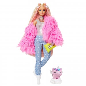 Barbie Extra Fluffy Pink Jacket (GRN28)