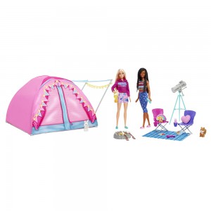 Barbie Σκηνή Camping Με Κούκλες (HGC18)