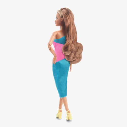 Mattel Barbie Looks Pink and Blue Dress (HJW82)