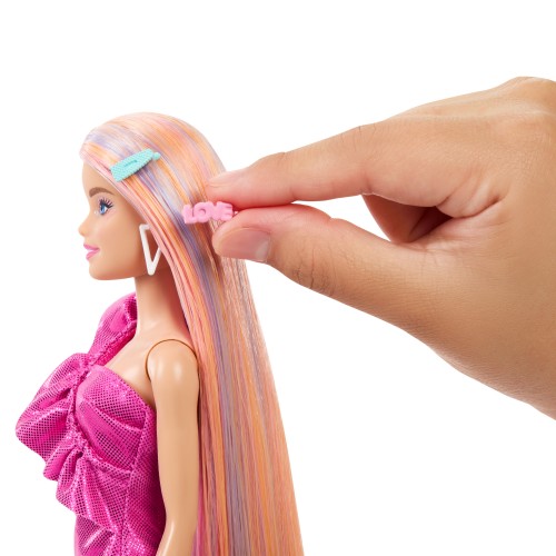 Barbie Πολύχρωμα Μαλλιά (JDC85)