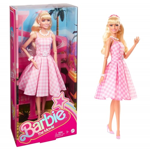 Barbie Movie Pink Gihgham Dress (HPJ96)