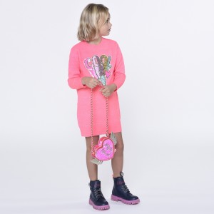 Billieblush Make Some Noise Sequin Knitted Dress Rose Flash (22261056)