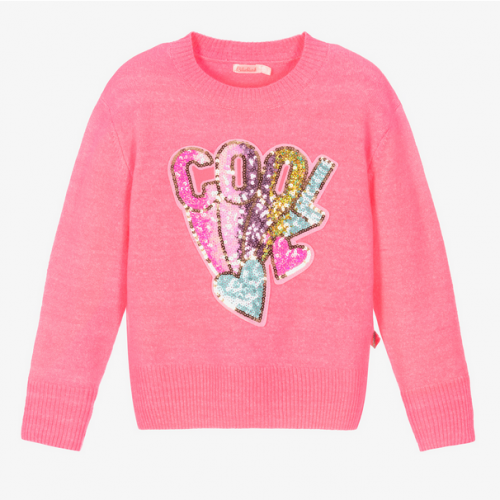 Billieblush Make Some Noise Knitted Pullover Rose Flash (22261124)