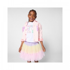Billieblush Jacket Ροζ με Παγιέτα Teen (U22156)