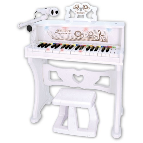 Bontempi Ηλεκτρονικό Πιάνο με μικρόφωνο, πόδια και σκαμπό (108000)