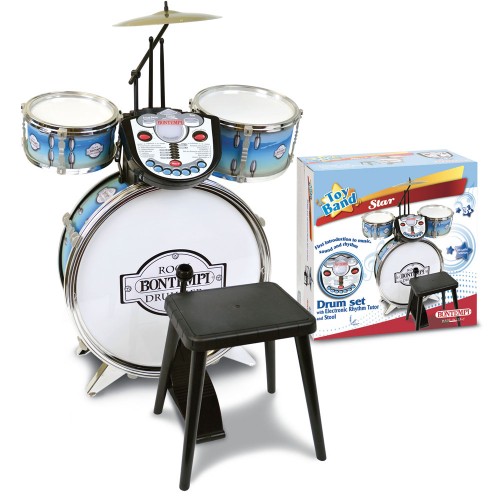 Bontempi Drums Ηλεκτρονικό 4τεμ με Εκμάθηση και Σκαμπό (525692)