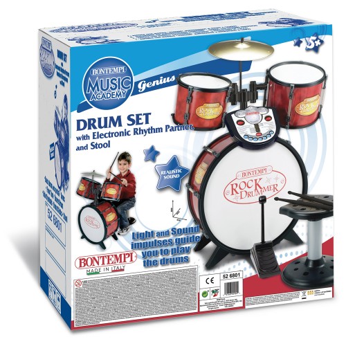 Bontempi Drums Ηλεκτρονικό με Εκμάθηση και Σκαμπό (526801)