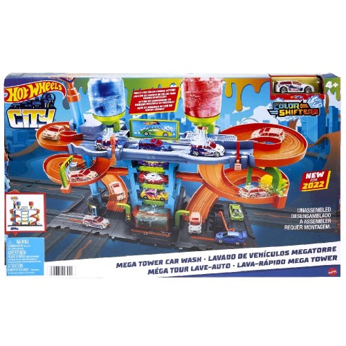 Hot Wheels Mega Πλυντήριο Χρωμοκεραυνών (HDP05)