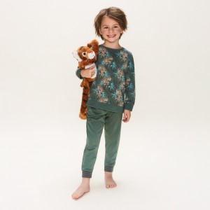 Charlie Choe Σετ Πυτζάμες Green Tiger (U45067-42)