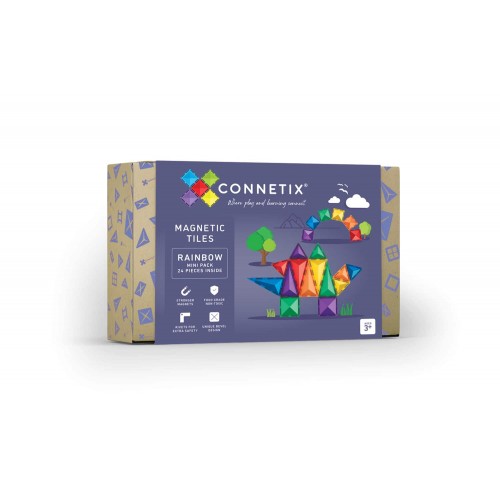 Connetix Tiles Rainbow Mini Pack 24pc (CON-EU-24)