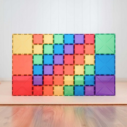 Connetix Tiles Rainbow Square Pack 42pc (CON-EU-R42)