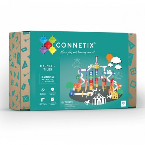 Connetix Tiles Rainbow Ball Run Pack 92pc (CON-EU-92BR)