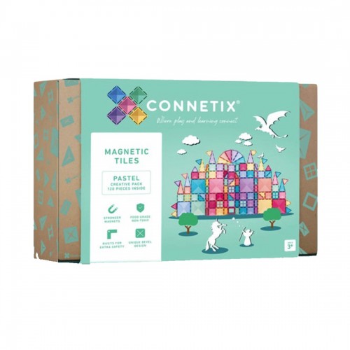 Connetix Tiles Pastel Creative Pack 120pc (CON-EU-P120) Connetix Tiles Pastel Creative Pack 120pc (CON-EU-P120)