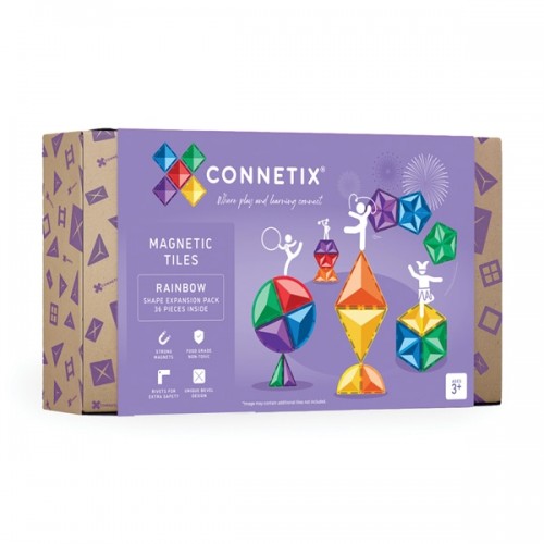 Connetix Tiles Rainbow Shape Expansion Pack 36pc (CON-EU-R36)