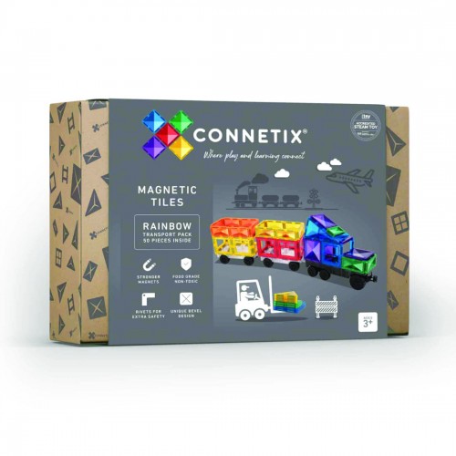 Connetix Tiles Rainbow Transport Pack 50pc (CON-EU-R50)