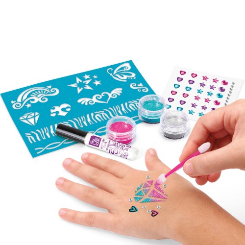 CrazArt Sparkling Glitter Tattoos and Nails (820-10585)