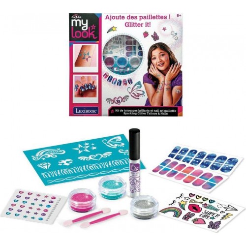 CrazArt Sparkling Glitter Tattoos and Nails (820-10585)