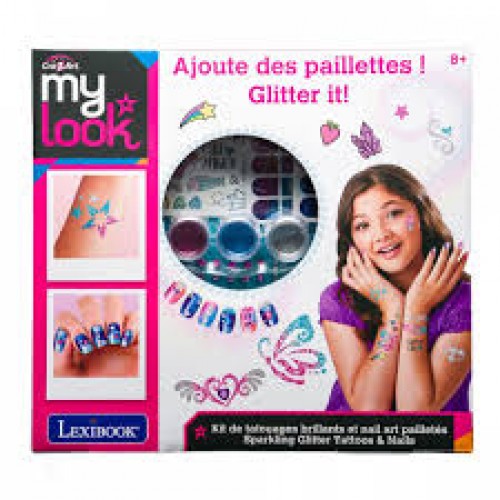 CrazArt Sparkling Glitter Tattoos and Nails (820-10585)