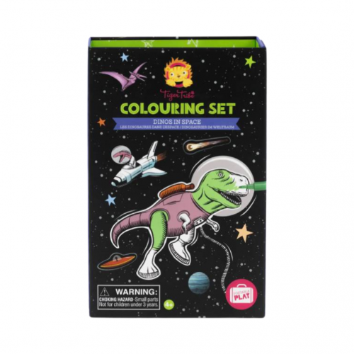 Tiger Tribe Σετ Δραστηριοτήρων Colouring Set Dino in Space (20200)