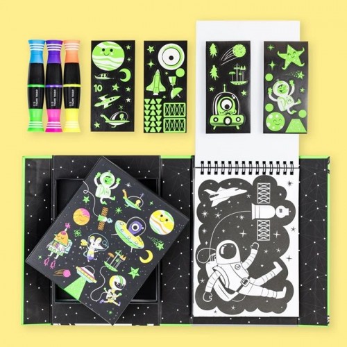 Tiger Tribe Σετ Δραστηριοτήρων Neon Colouring Set Outer Space (20211)