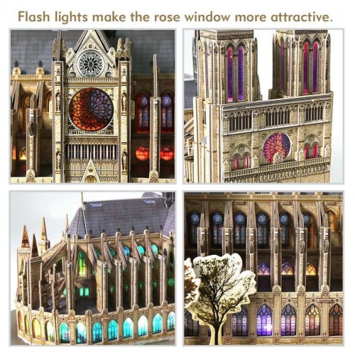 Cubic Fun Puzzle 3D 293τεμ Notre Dame de Paris With Lights 149τεμ. (L173H)