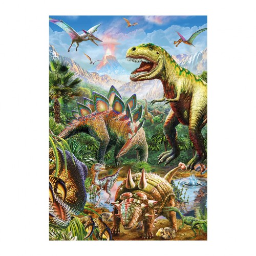 Dino Puzzle 100τεμ XL Δεινόσαυροι Νέον (39415)