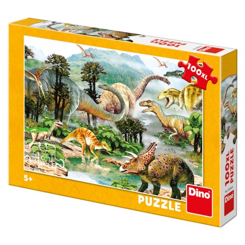 Dino Puzzle 100τεμ XL Life of Dinosaurs (34343)