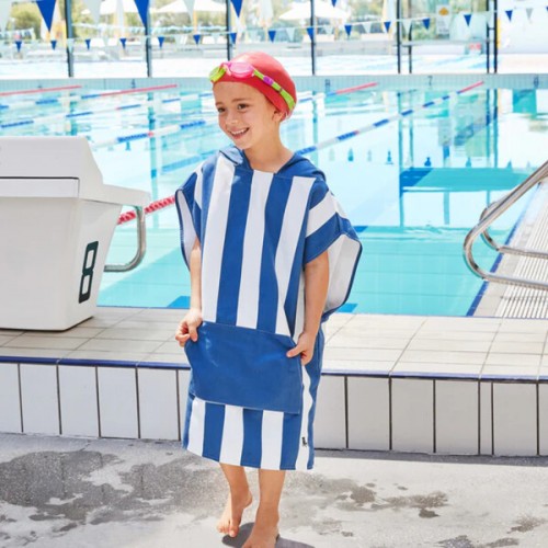 Dock & Bay Poncho Πετσέτα Παιδικό Whitsunday Blue M 6-10 (62168)