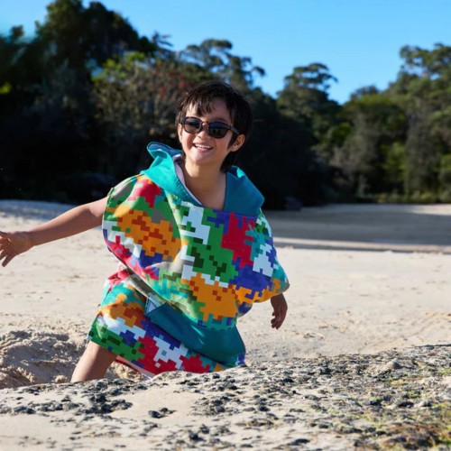 Dock & Bay Poncho Πετσέτα Παιδικό Camo Cubes M (62407)
