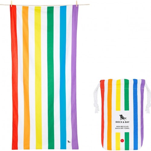 Dock & Bay Πετσέτα Θαλάσσης Rainbow Skies (200x90) (83140)