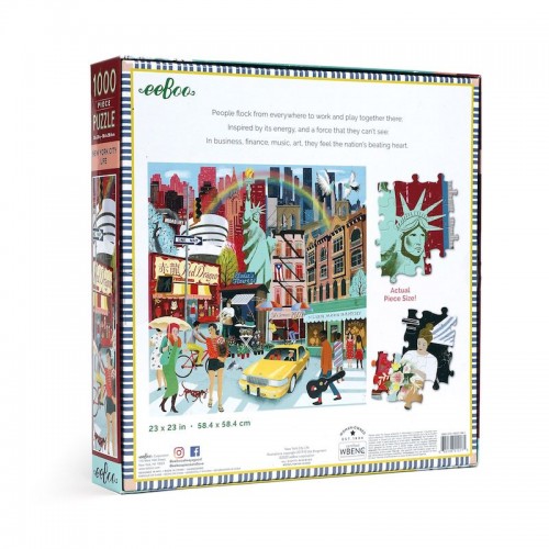 Eeboo Puzzle 1000τεμ. New York (PZTNYL)