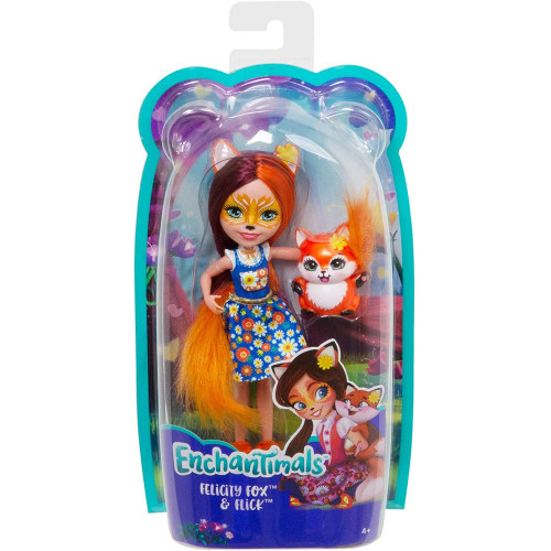 Enchantimals Κούκλα και Ζωάκι Φιλαράκι Felicity Fox & Flick (FXM71/DVH87)