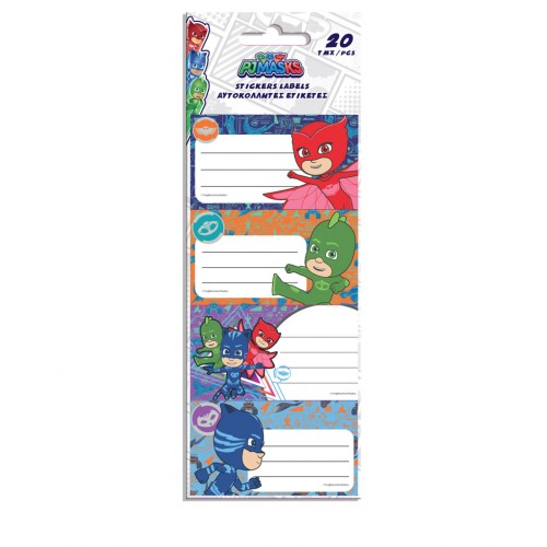 Ετικέτες Pj Masks 20τεμ (0484233)