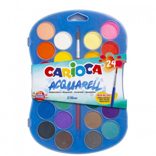 Carioca Νερομπογιές 24 Χρώματα (42405)