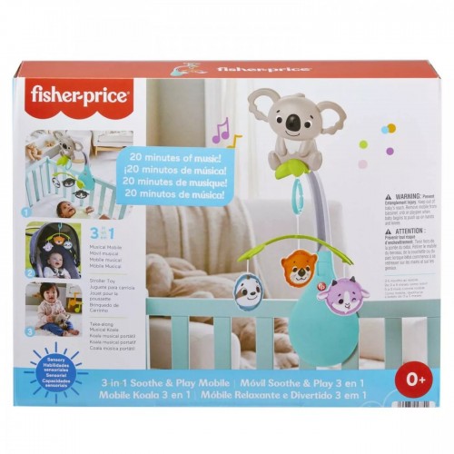 Fisher Price Φορητό Περιστρεφόμενο με Ζωάκια 3 σε 1 (HGB90)